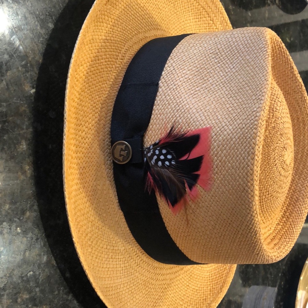 Genuine hand woven straw fedora